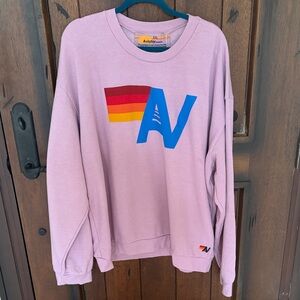 Aviator Nation Lavender Crewneck Sweatshirt